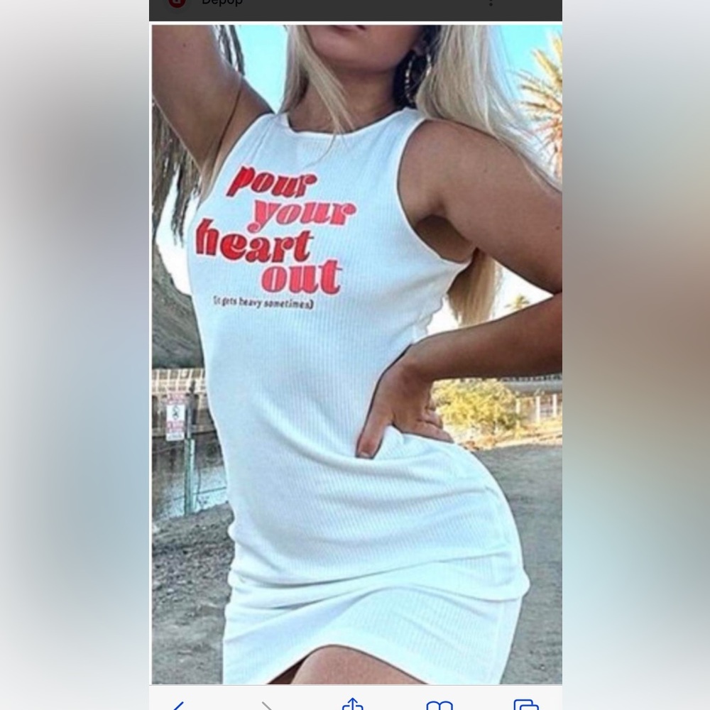 Shein X pour your heart out dress. NWT.‎
